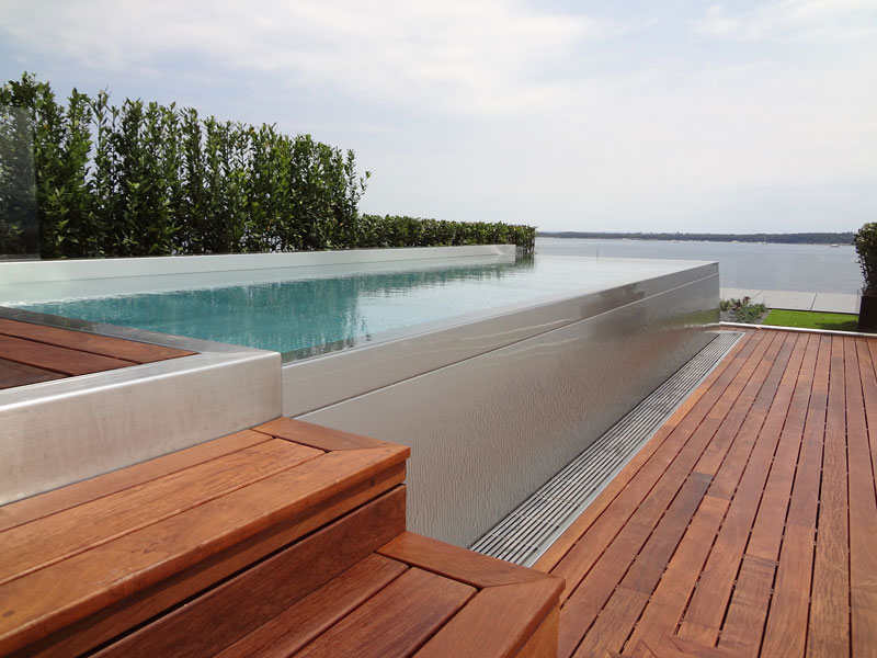 Stainless steel pool